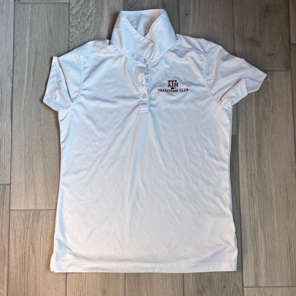 Texas A&M Tradition Club White Polo Shirt